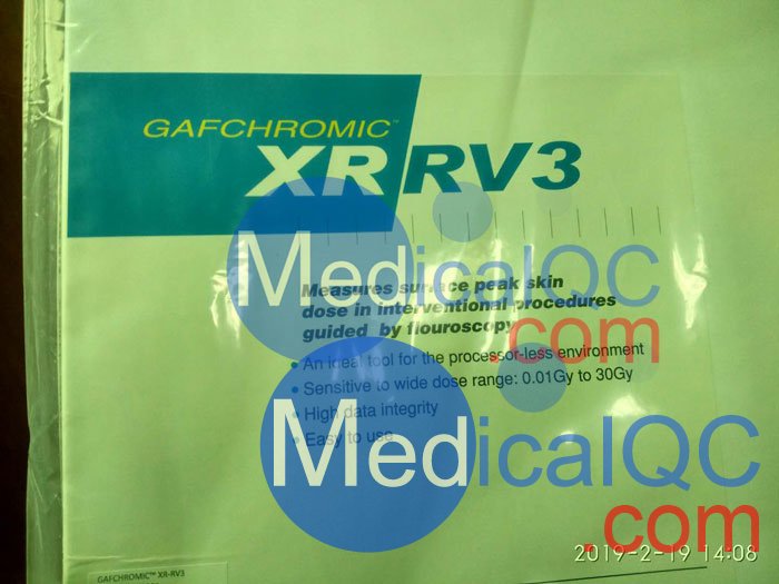 Gafchromic XR-RV3皮膚劑量QA免沖洗膠片，Gafchromic XR-RV3膠片