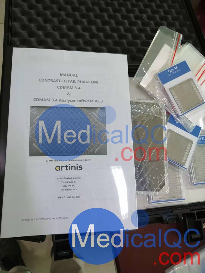 Artinis CDMAM3.4乳腺模體，CDMAM3.4乳腺機(jī)成像低對比度閾值檢測模體