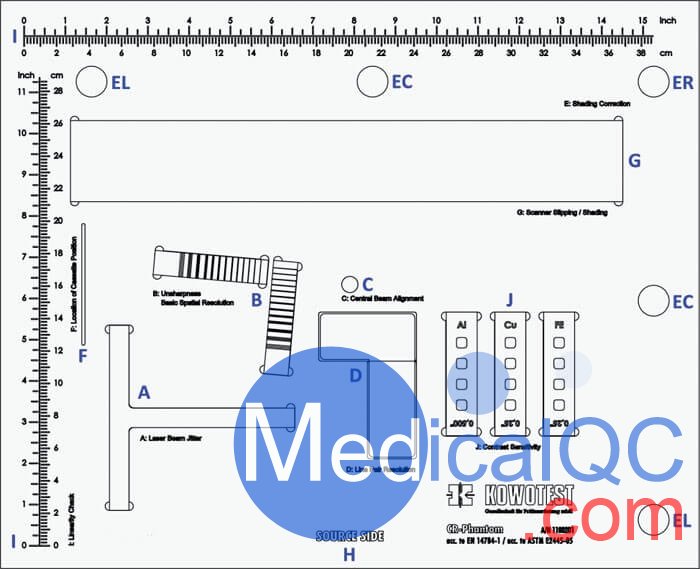 德國(guó)Kowotest CR模體，Kowotest CR Phantom，CR校準(zhǔn)模體