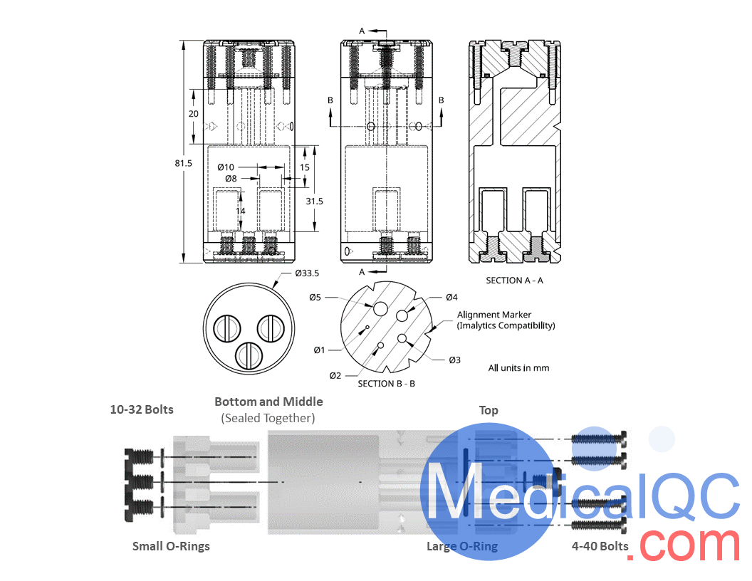 NU4IQ NEMA標(biāo)準(zhǔn)模體，NU4IQ PET性能模體,NU4IQ模型產(chǎn)品結(jié)構(gòu)圖
